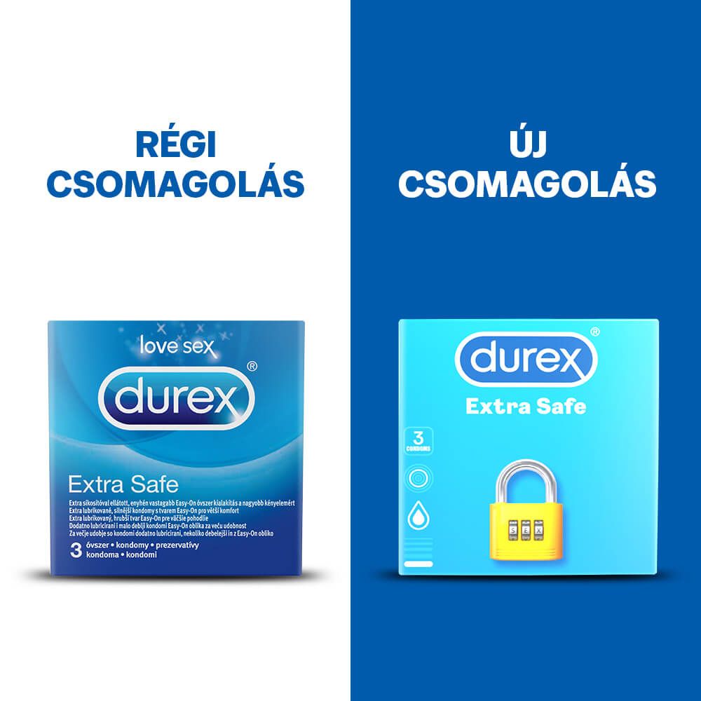 Durex extra safe - biztonságos óvszer (3db)