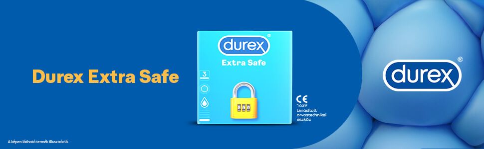 Durex extra safe - biztonságos óvszer (3db)