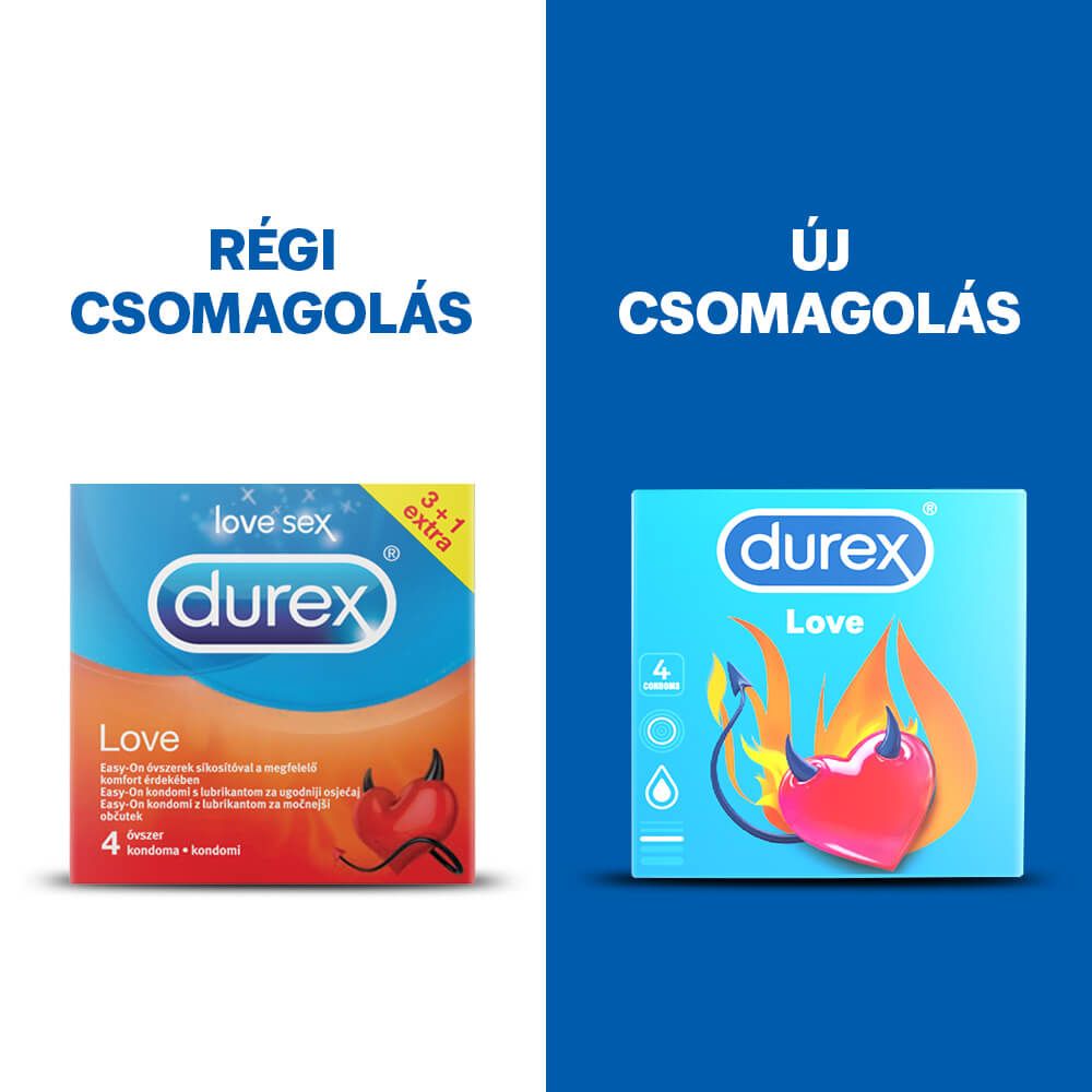 Durex óvszer Love - Easy-on óvszer (4db)