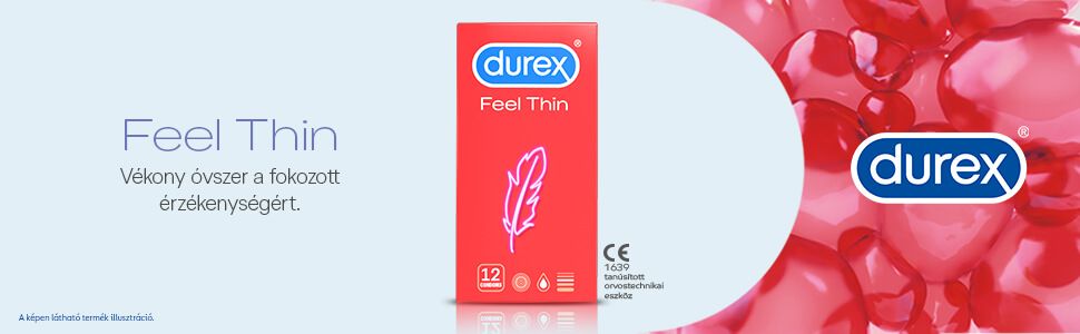 Durex Feel Thin - élethű érzés óvszer (12db)