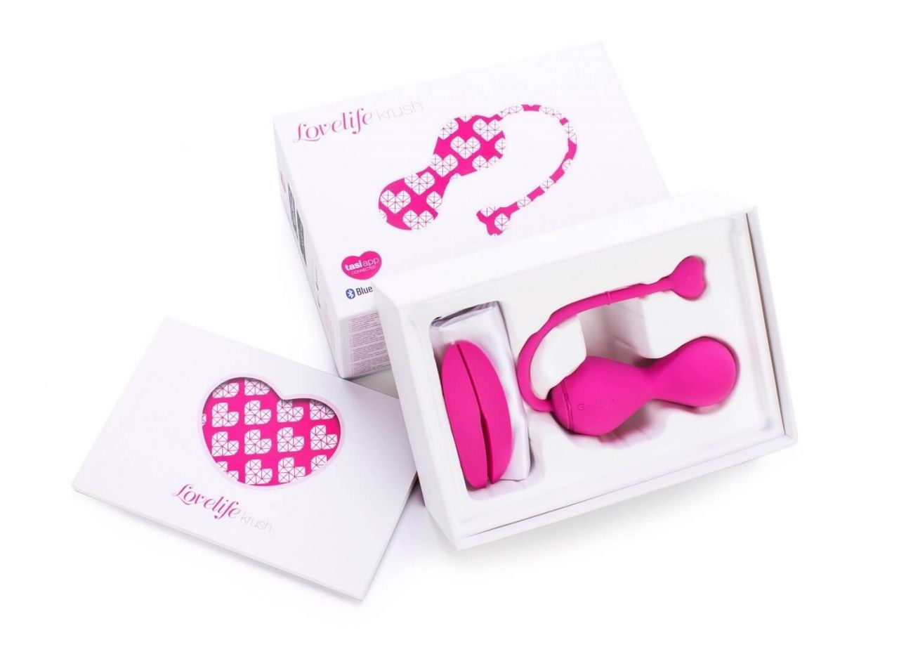 LOVELIFE BY OHMIBOD - KRUSH - Okos, akkus gésagolyó duó (pink)