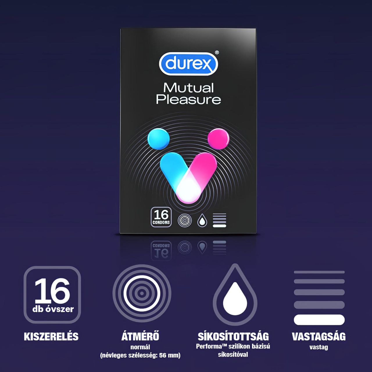 Durex Mutual Pleasure - késleltető óvszer (16db)