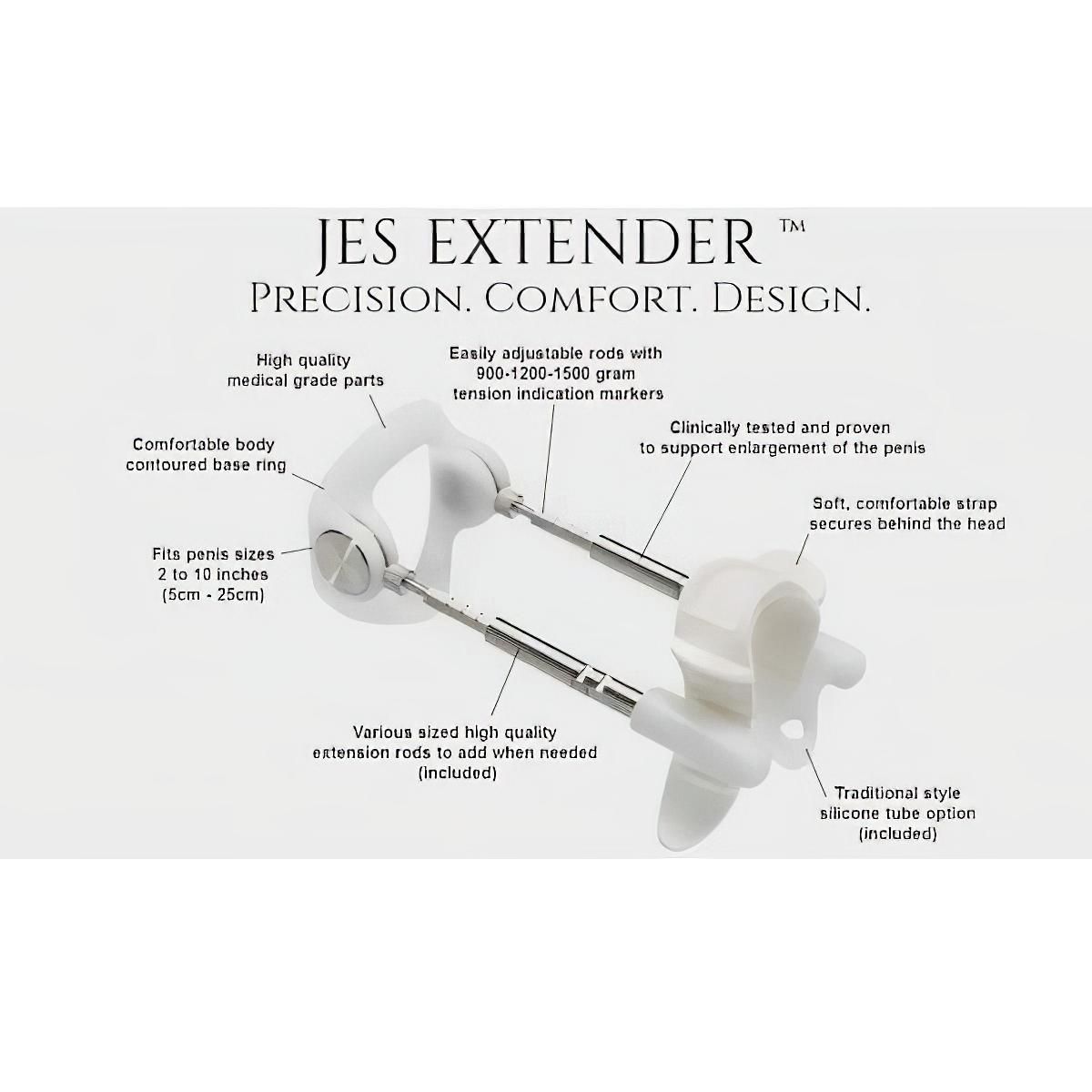 Jes-Extender - Original Standard pénisznövelő készülék (24cm-ig)