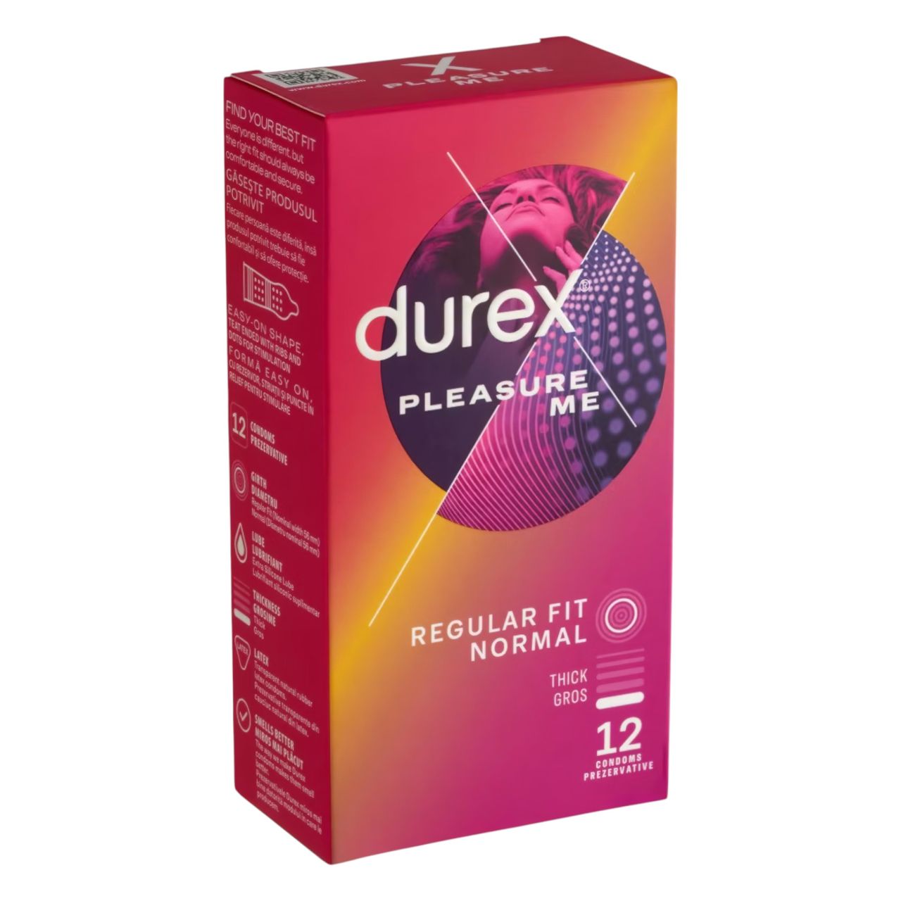 Durex Emoji PleasureMe - bordázott-pontozott óvszer (12db) Durex Emoji PleasureMe - bordázott-pontozott óvszer (12db)