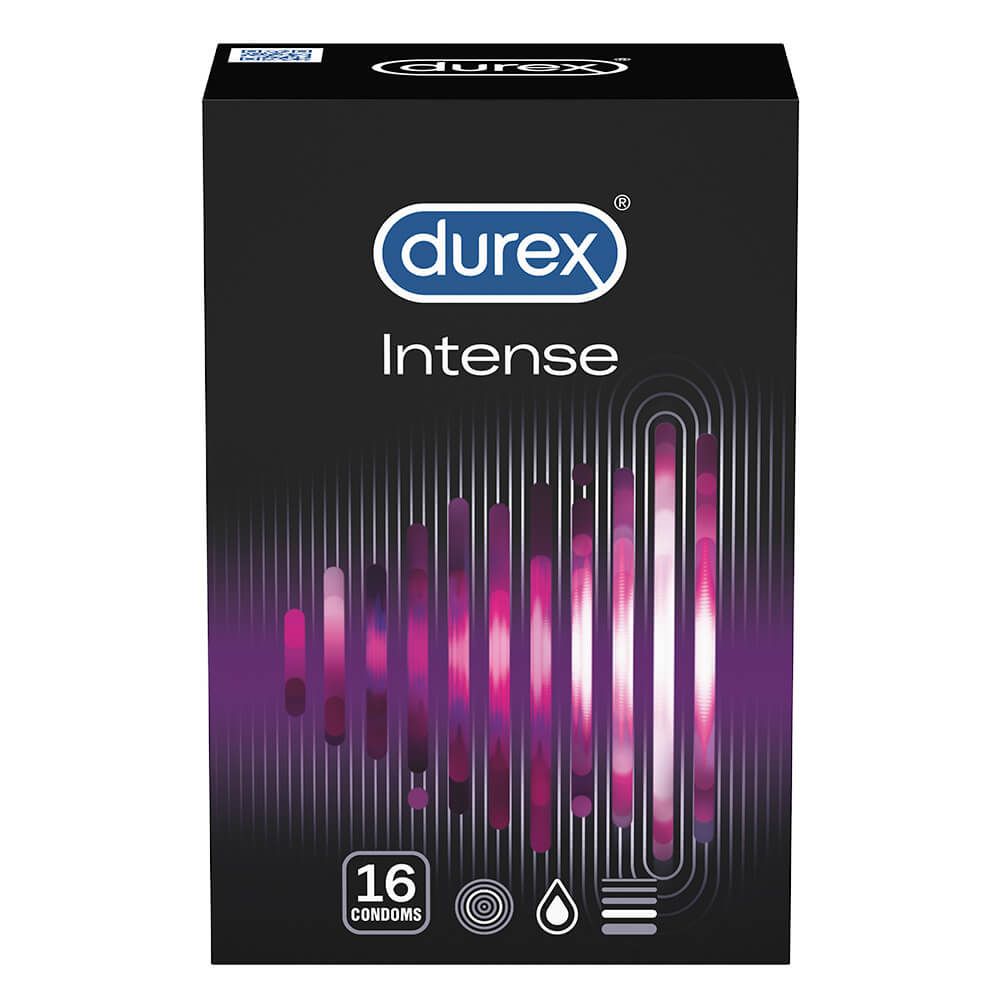 Durex Intense - bordázott és pontozott óvszer (16db)