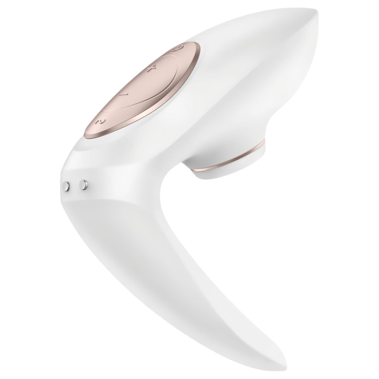 Satisfyer Pro 4 Couples - akkus léghullámos párvibrátor (fehér)