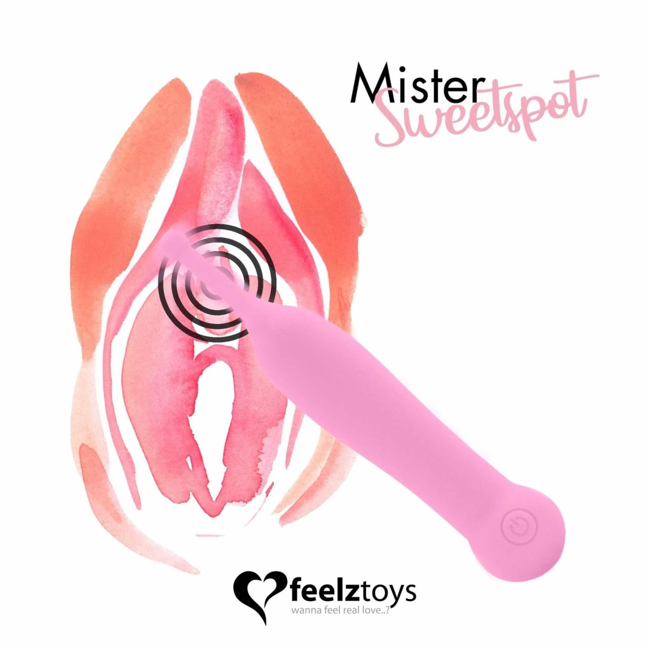 FEELZTOYS Mister Sweetspot - akkus, vízálló csiklóvibrátor (pink)