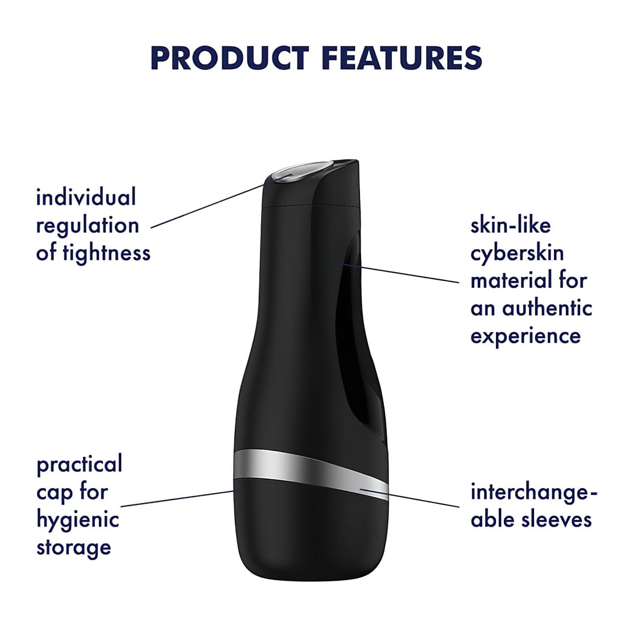 Satisfyer Men Classic - manuális szívó maszturbátor (ezüst) Satisfyer Men Classic - manuális szívó maszturbátor (ezüst)