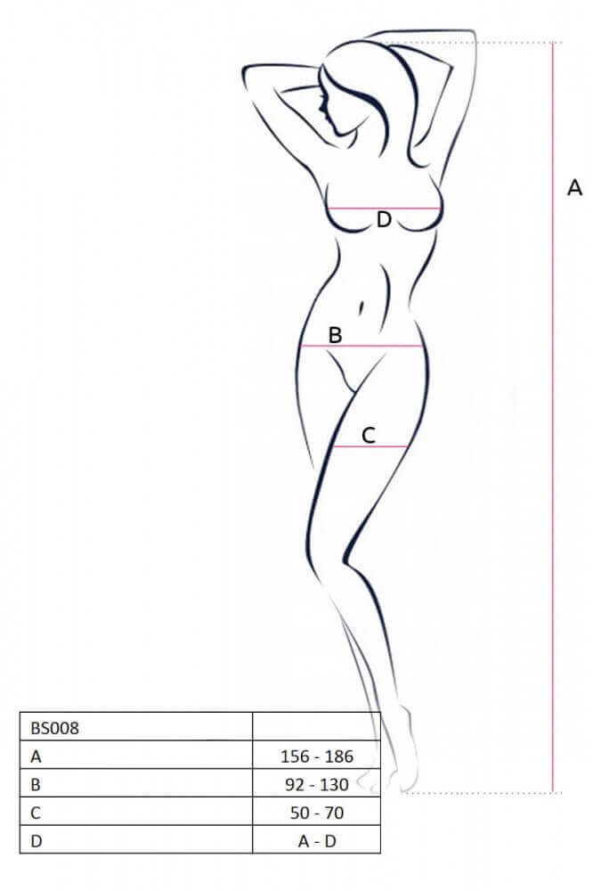 Passion BS008 - masnis necc szett (fekete) - S-L