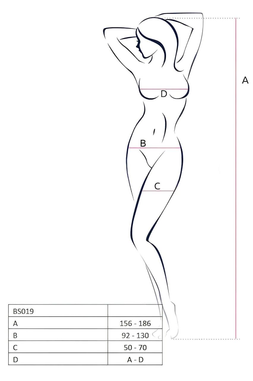 Passion BS019 - necc szett (fekete) - S-L