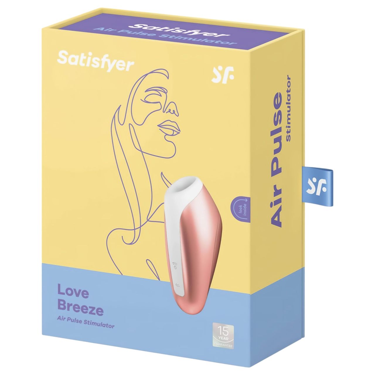 Satisfyer Love Breeze - vízálló csiklóizgató vibrátor (barack)