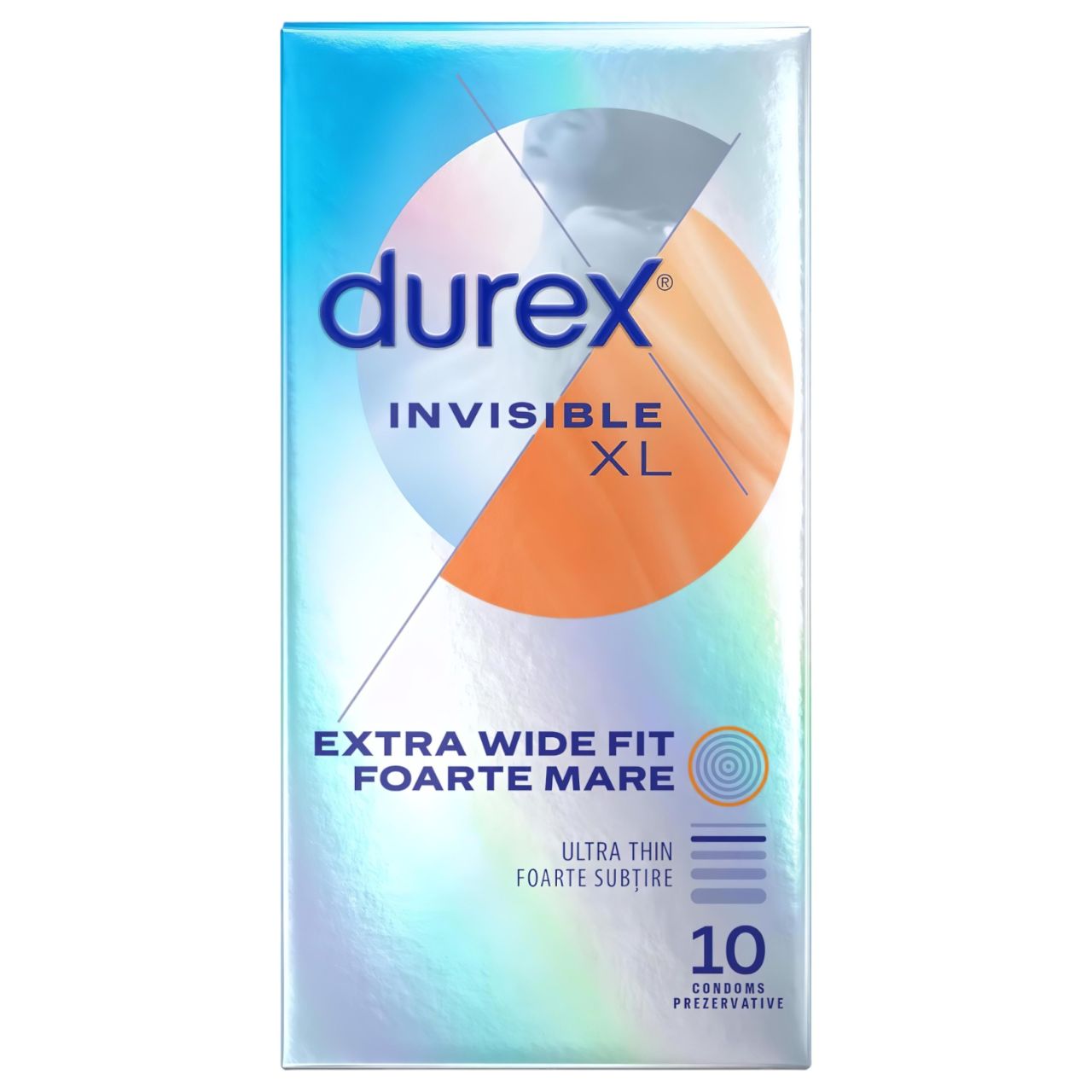 Durex Invisible XL - extra nagy óvszer (10db) Durex Invisible XL - extra nagy óvszer (10db)