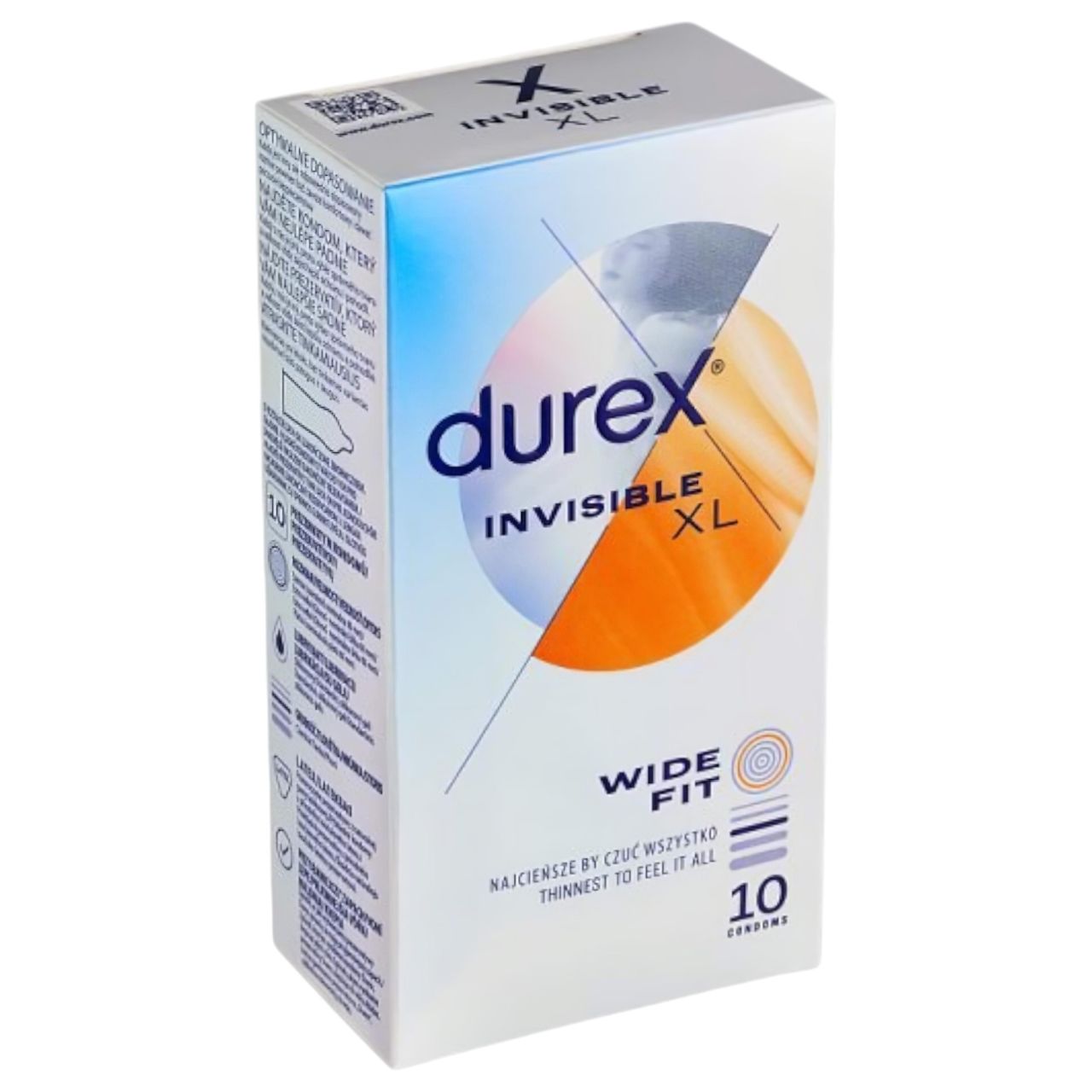 Durex Invisible XL - extra nagy óvszer (10db) Durex Invisible XL - extra nagy óvszer (10db)