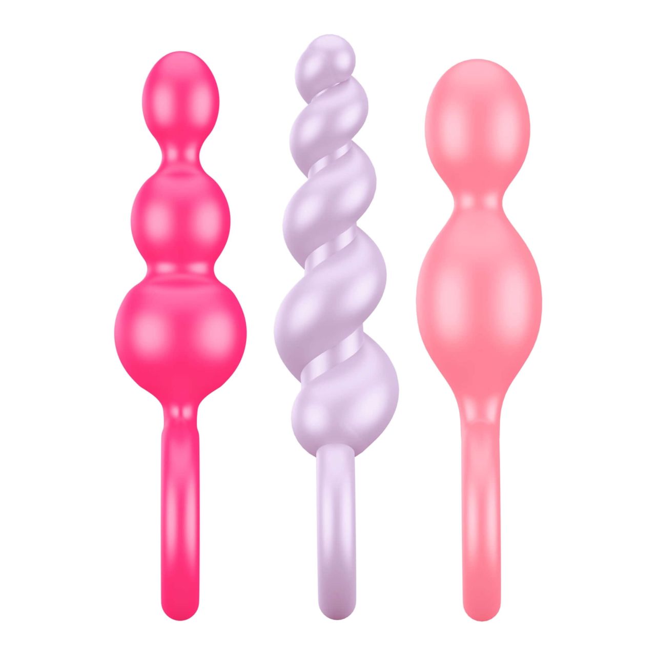 Satisfyer Booty Call - anál dildó szett - színes (3 részes)