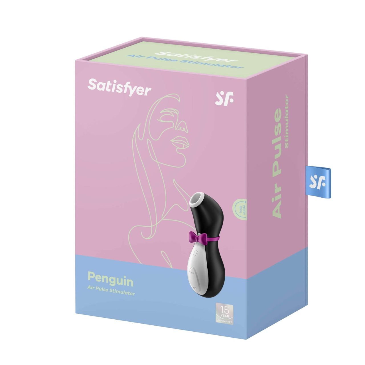 Satisfyer Penguin - akkus, vízálló csiklóizgató (fekete-fehér)