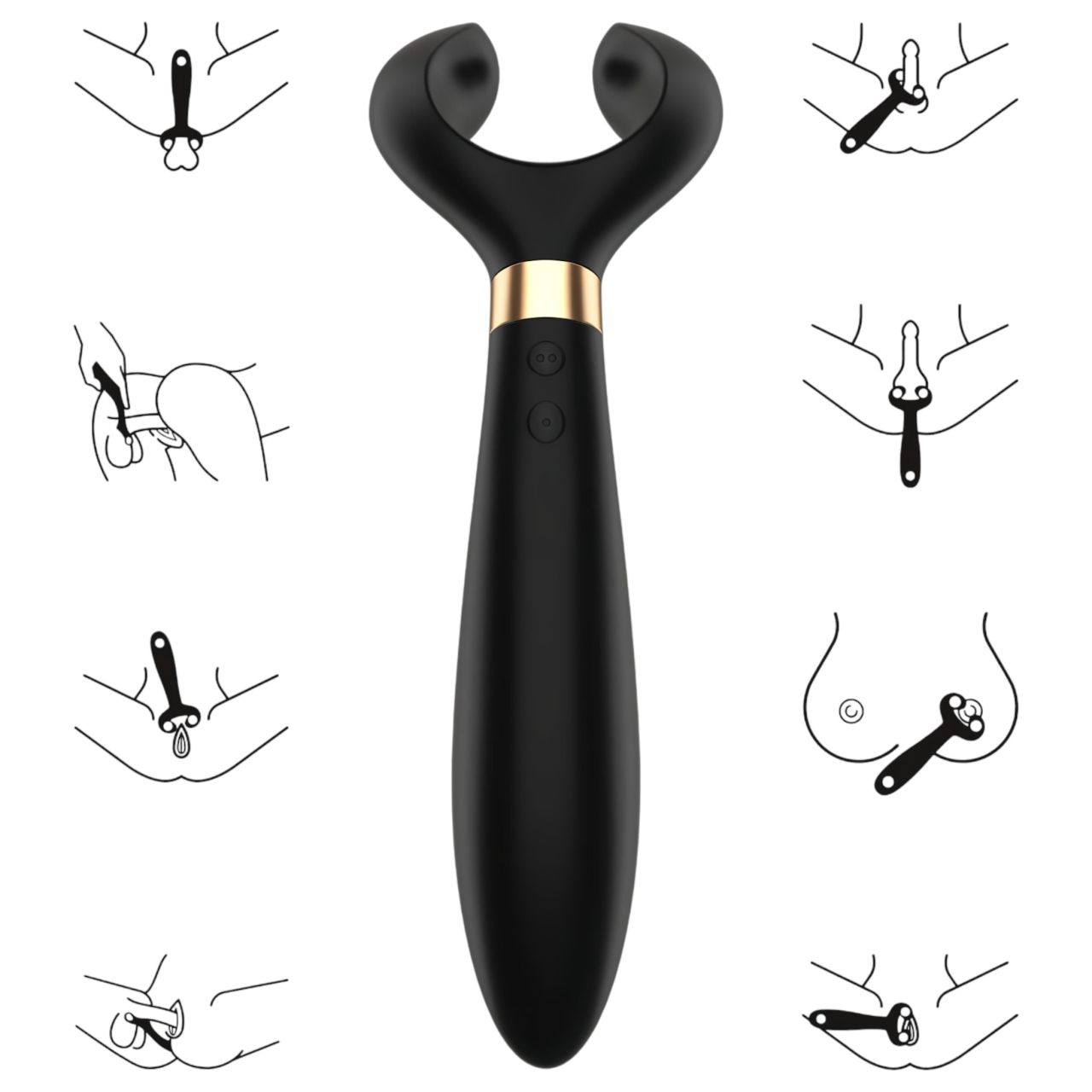 Satisfyer Endless Fun - akkus, vízálló párvibrátor (fekete) Satisfyer Endless Fun - akkus, vízálló párvibrátor (fekete)
