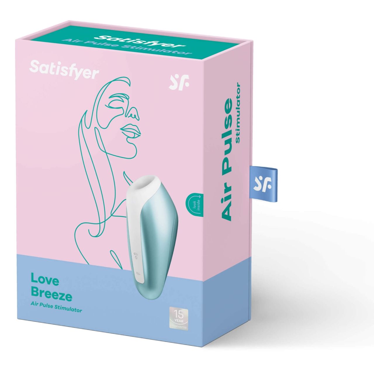 Satisfyer Love Breeze - vízálló csiklóizgató vibrátor (kék)