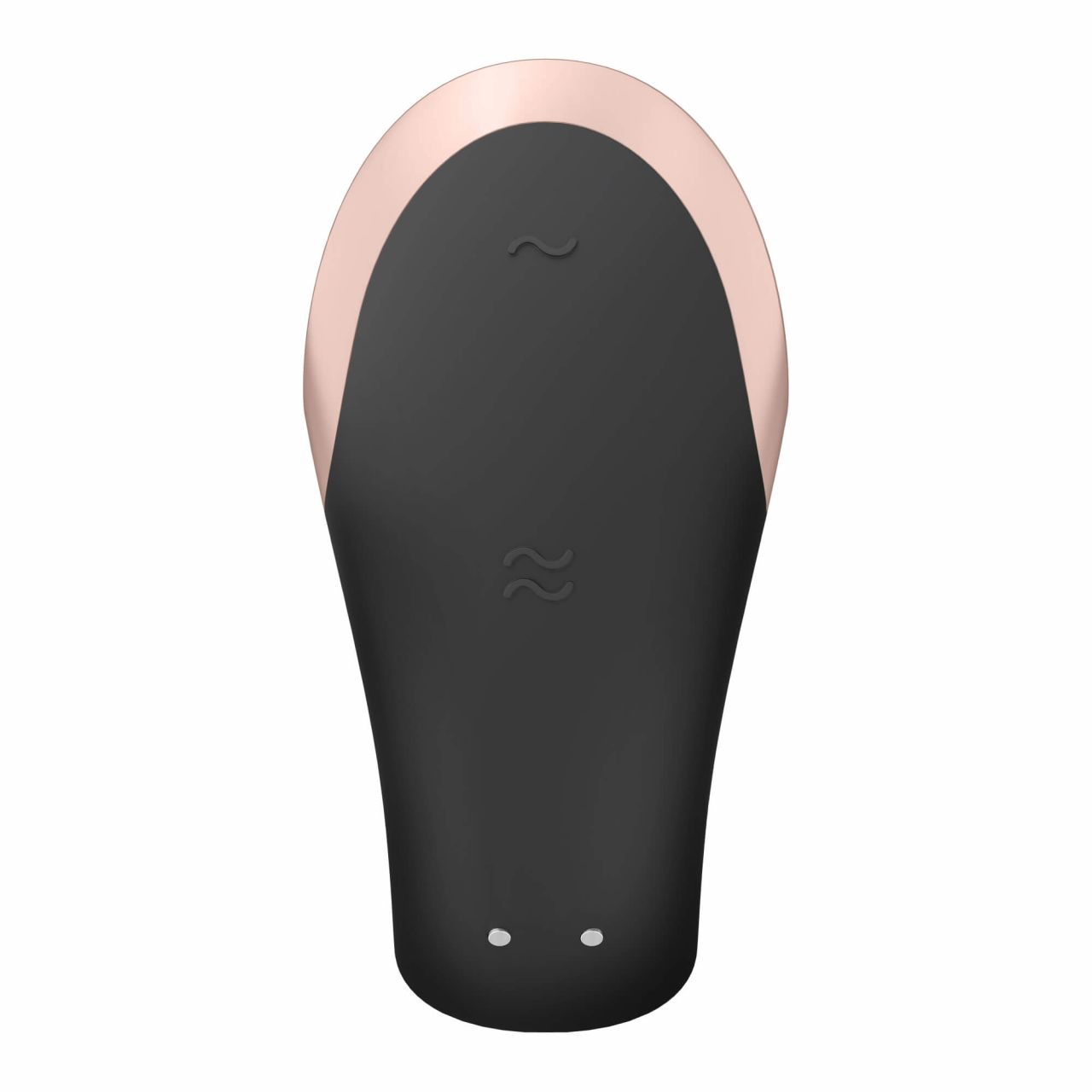 Satisfyer Double Love - okos, vízálló, rádiós párvibrátor (fekete)