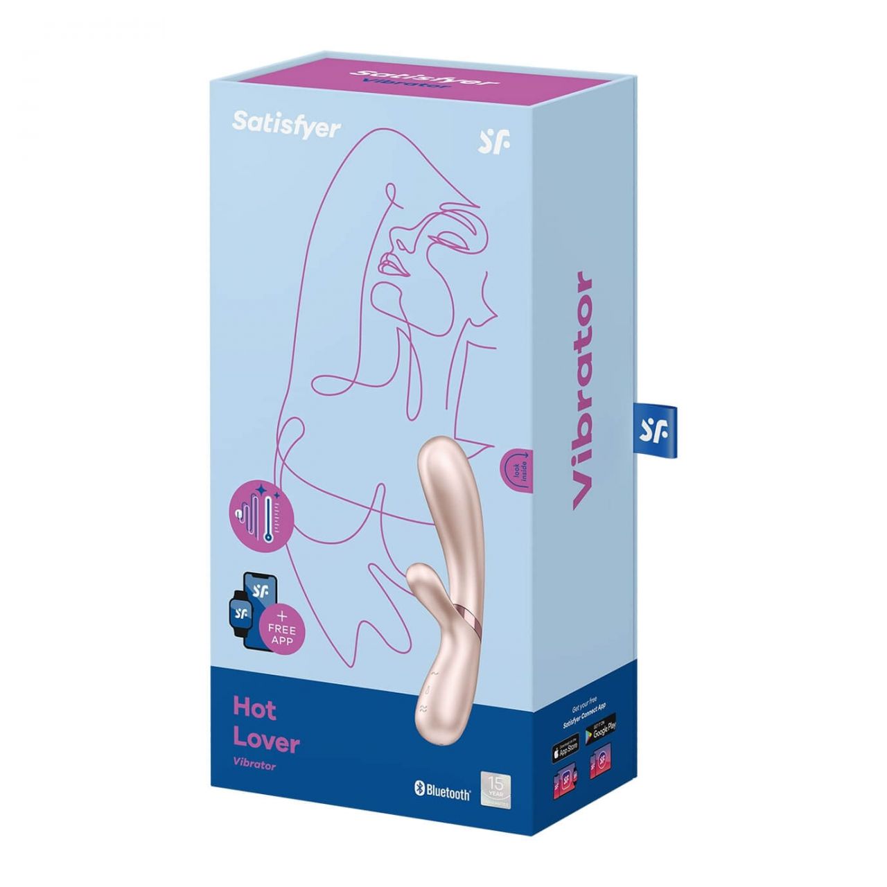 Satisfyer Hot Lover - okos vibrátor (ezüst)