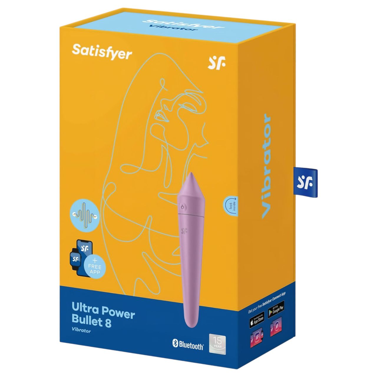 Satisfyer Ultra Power Bullet 8 - okos vízálló vibrátor (lila)