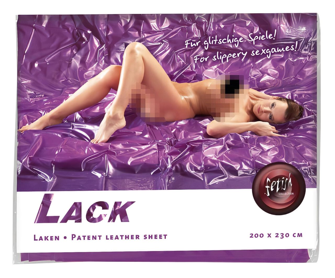 Lakk lepedő - 200 x 220cm (lila)