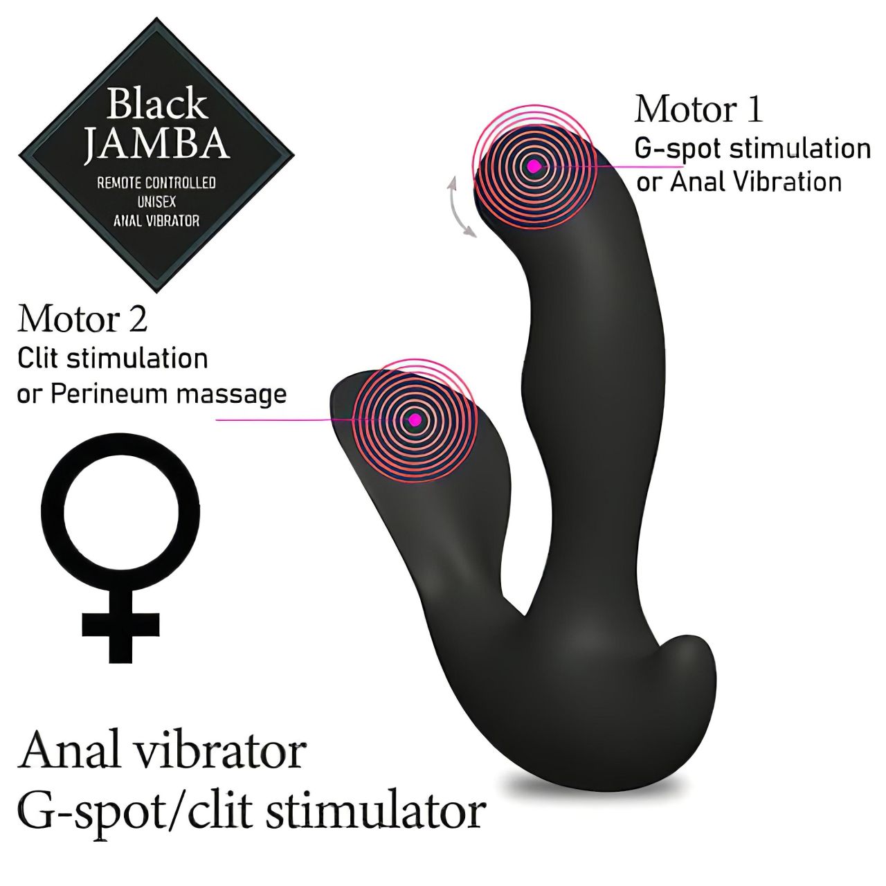 FEELZTOYS Black Jamba - rádiós, melegítő anál vibrátor (fekete) FEELZTOYS Black Jamba - rádiós, melegítő anál vibrátor (fekete)