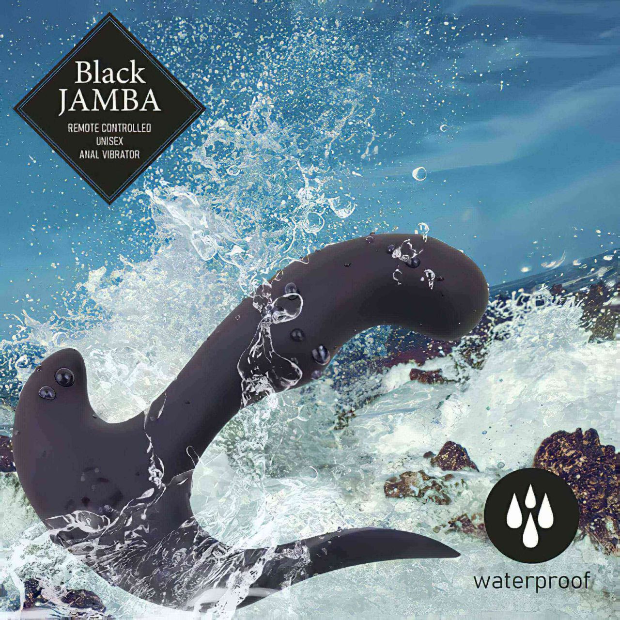 FEELZTOYS Black Jamba - rádiós, melegítő anál vibrátor (fekete) FEELZTOYS Black Jamba - rádiós, melegítő anál vibrátor (fekete)