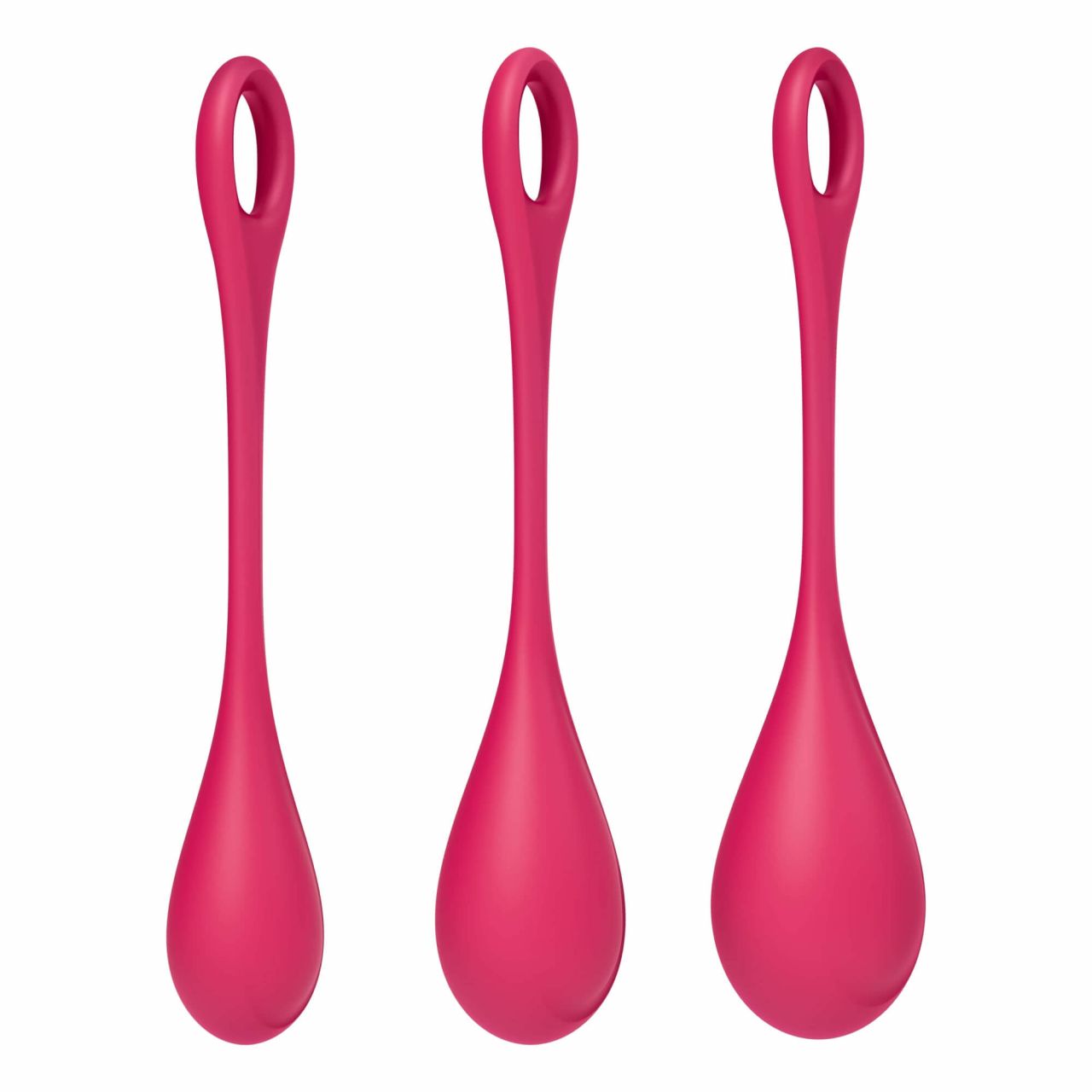 Satisfyer Yoni Power 1 - gésagolyó szett - piros (3 részes)