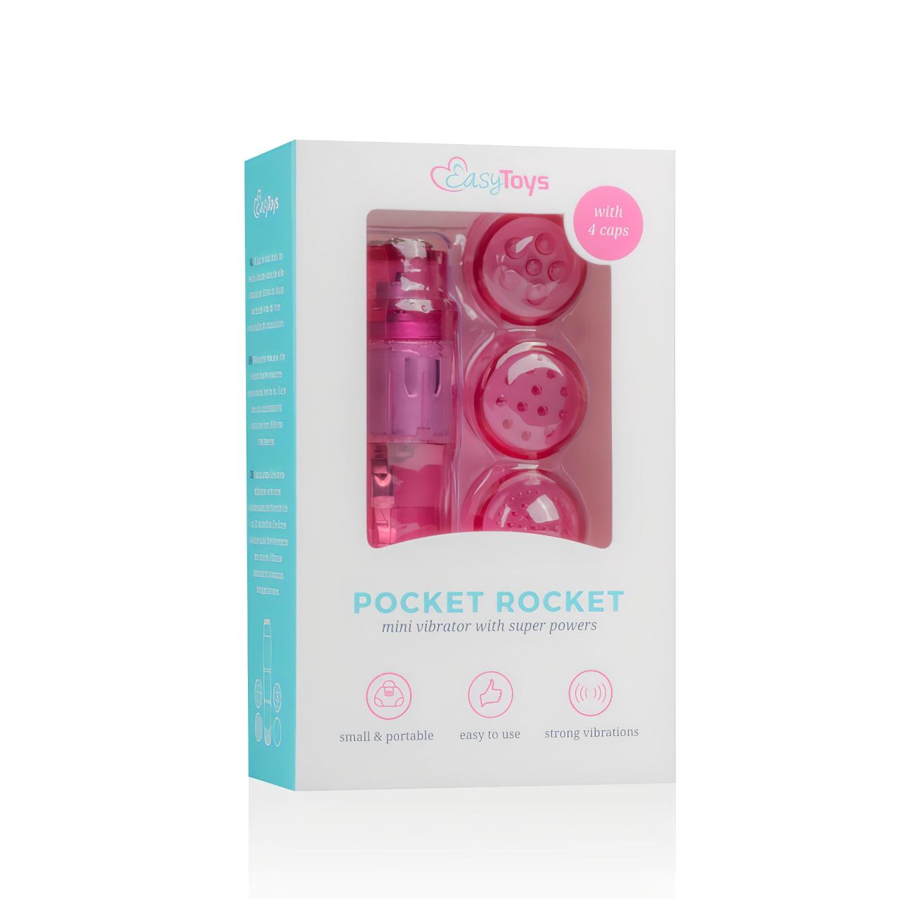 Easytoys Pocket Rocket - vibrátoros szett - pink (5 részes)