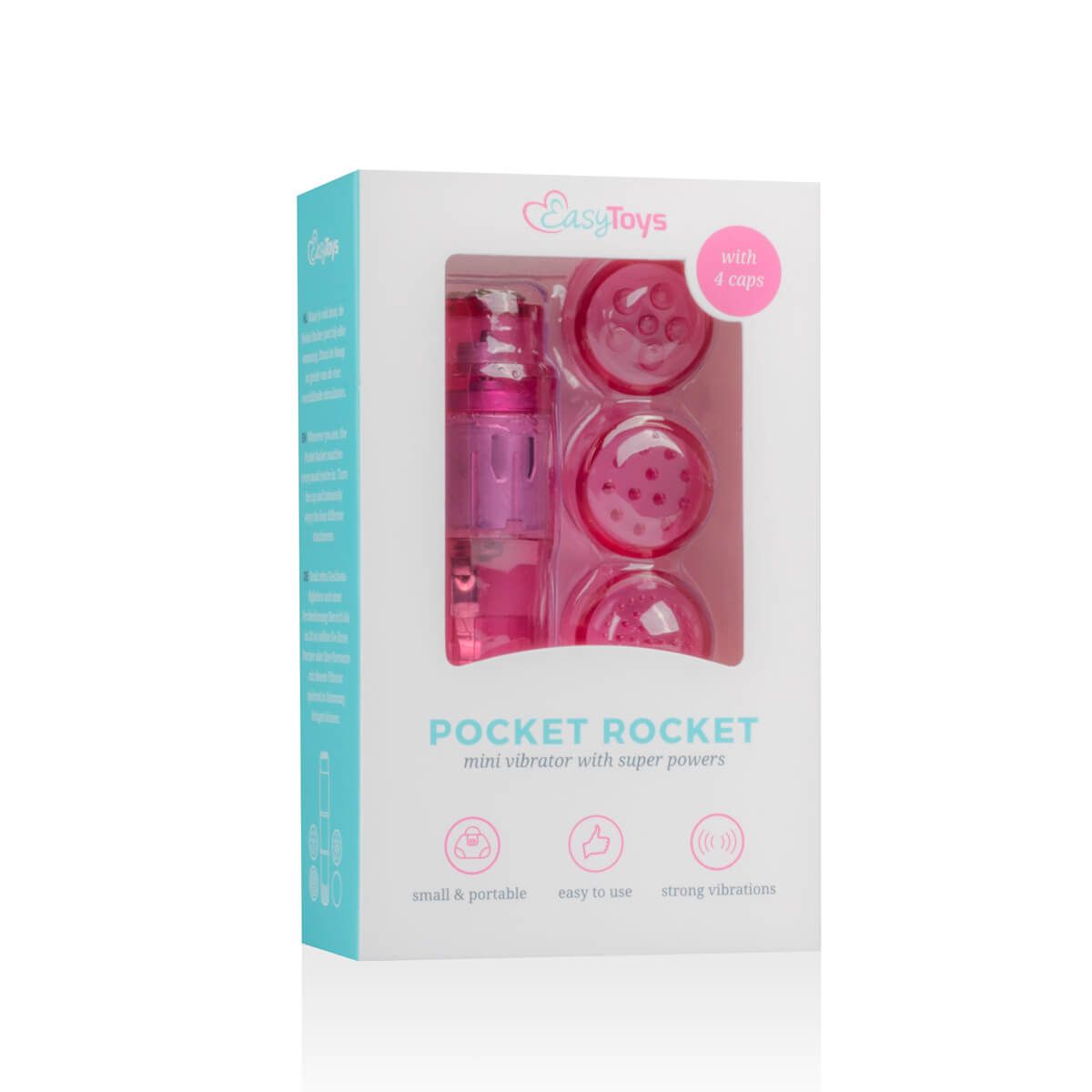 Easytoys Pocket Rocket - vibrátoros szett - pink (5 részes)