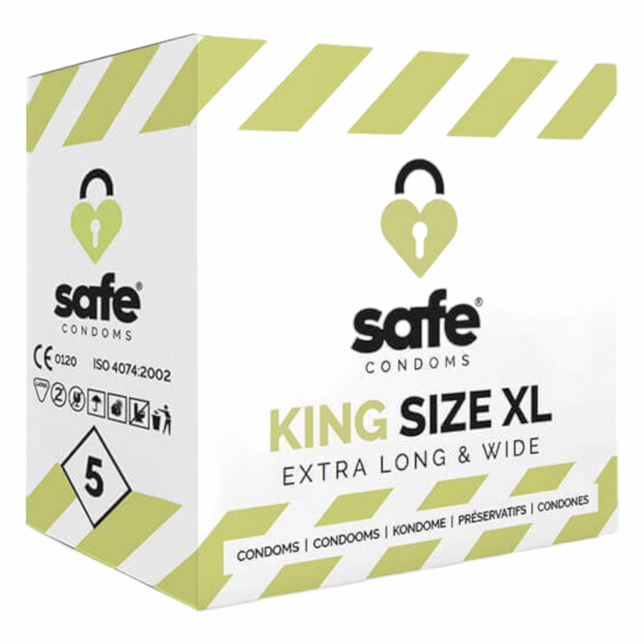 SAFE King Size XL - extra nagy óvszer (5db)