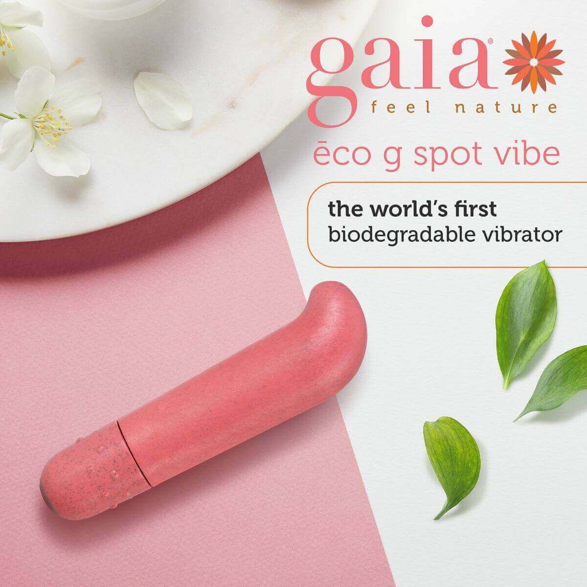 / Gaia Eco G-spot - környezetbarát G-pont vibrátor (korall)