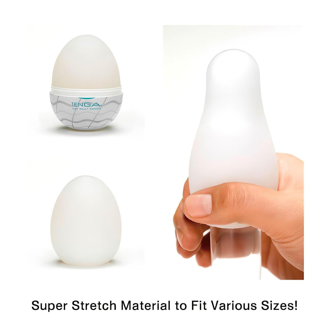 TENGA Egg Wavy II - maszturbációs tojás (1db)