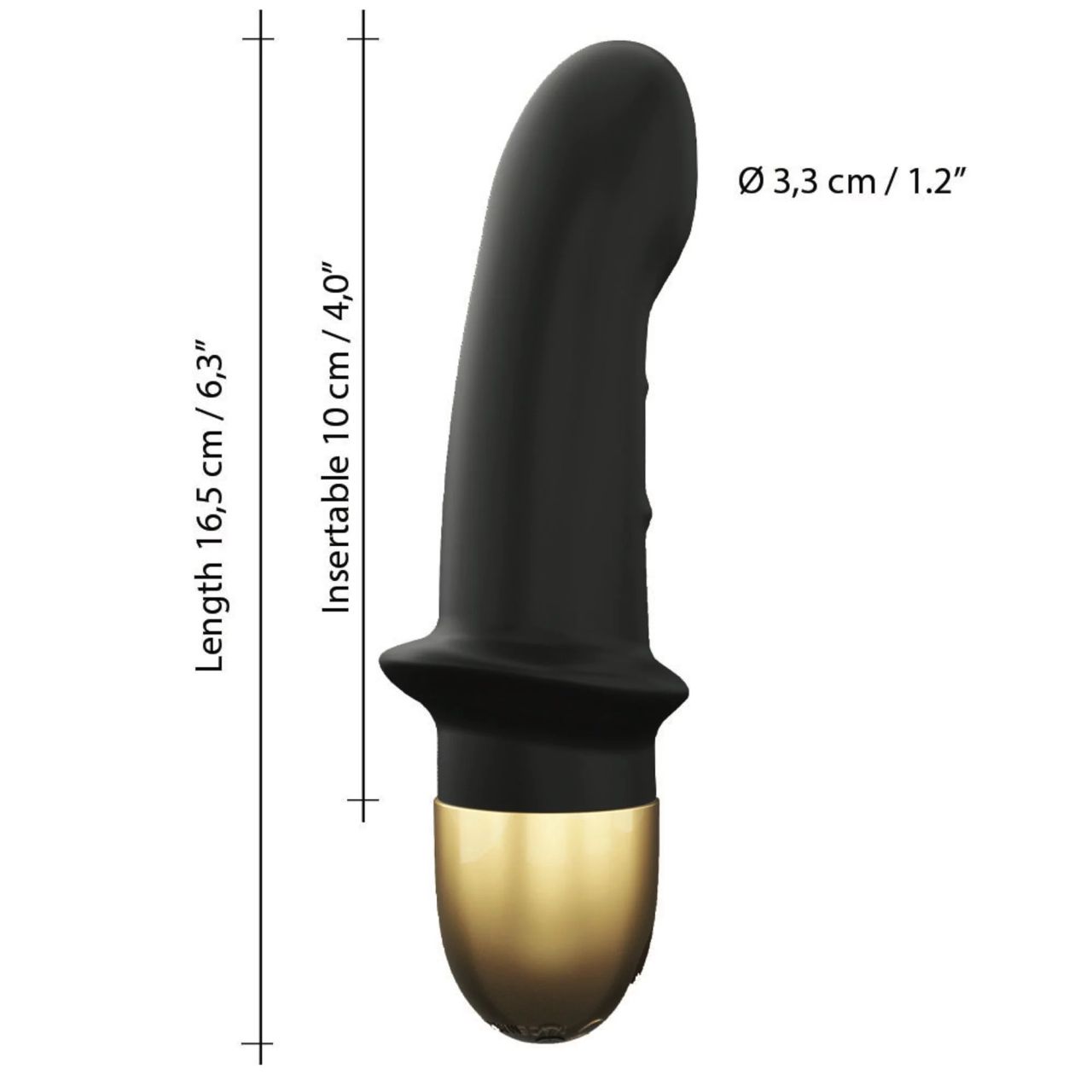 Dorcel Mini Lover 2.0 - akkus, G-pont vibrátor (fekete-arany)