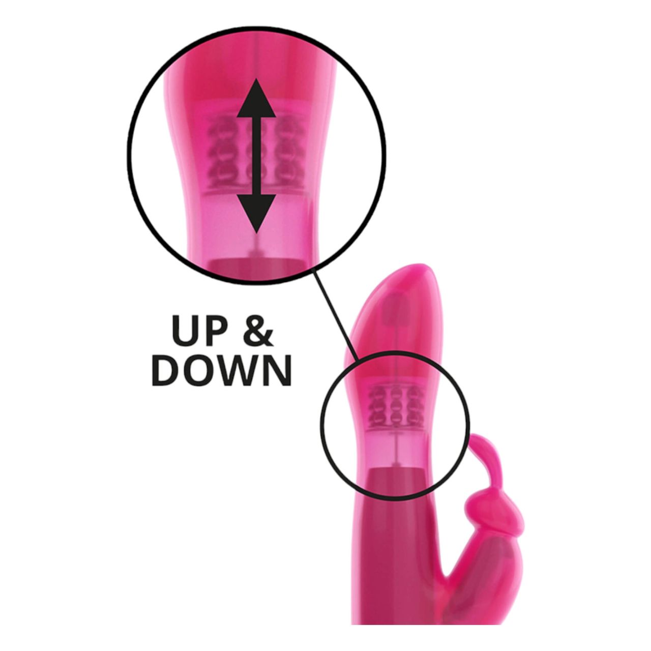 Dorcel Furious Rabbit - csiklókaros vibrátor (pink)