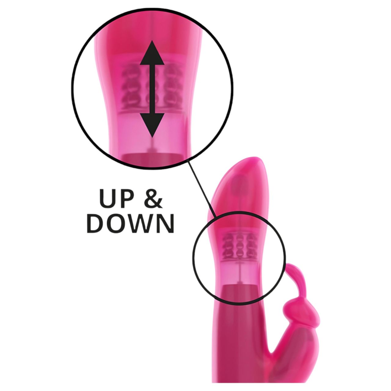 Dorcel Furious Rabbit - csiklókaros vibrátor (pink)