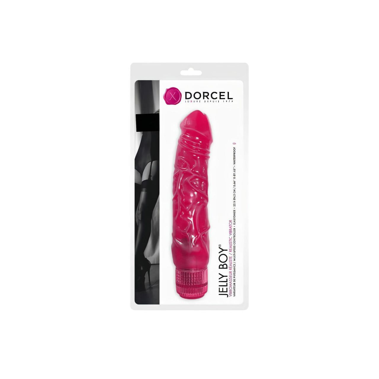 Dorcel Jelly Boy - zselés, élethű vibrátor (pink)