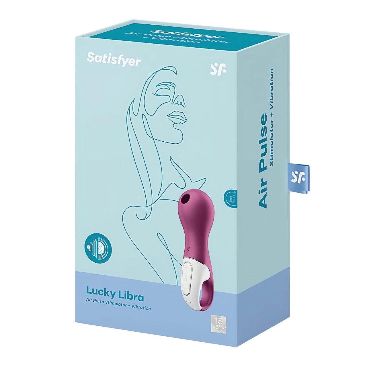 Satisfyer Lucky Libra - akkus, léghullámos csiklóizgató (lila)