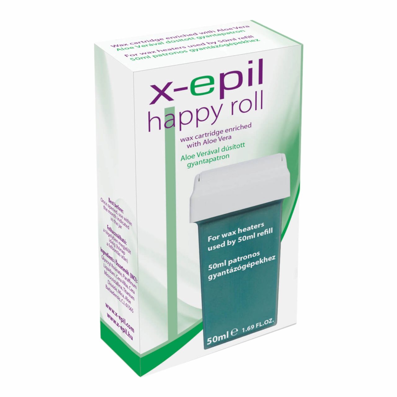 X-Epil Happy Roll - gyantapatron (50ml) - aloe vera