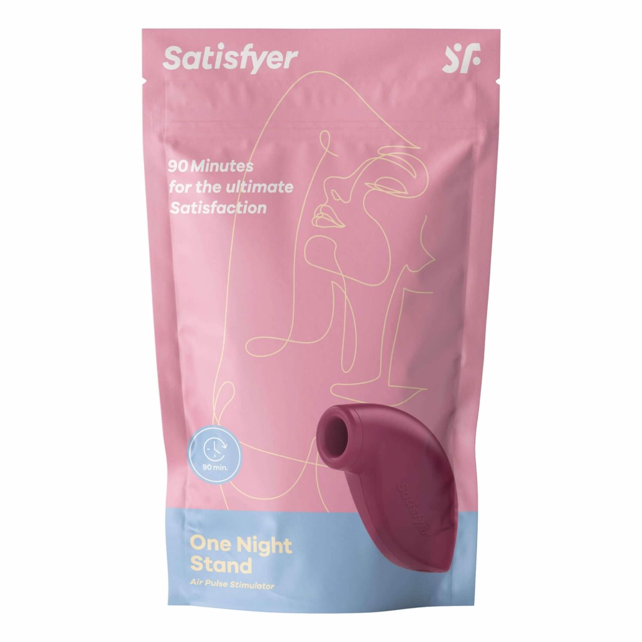 Satisfyer One Night Stand - léghullámos csiklóizgató (piros)