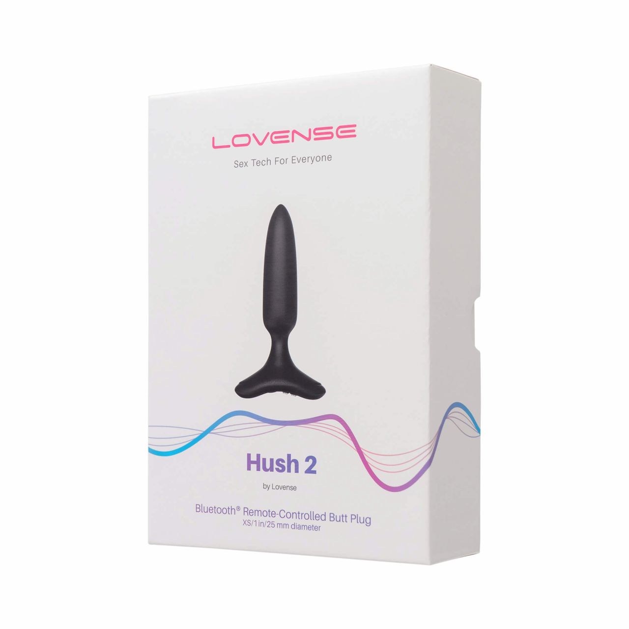 LOVENSE Hush 2 XS - akkus kis anál vibrátor (25mm) - fekete