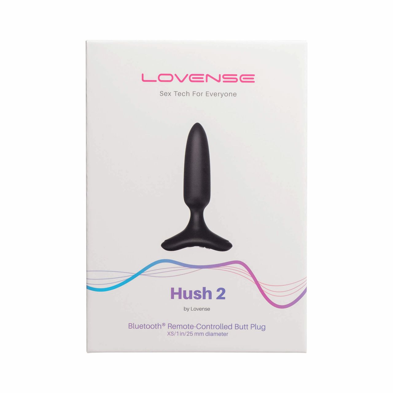 LOVENSE Hush 2 XS - akkus kis anál vibrátor (25mm) - fekete