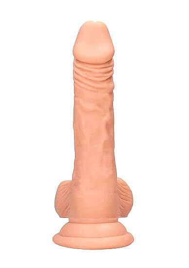 RealRock Dong 7 - élethű, herés dildó (17cm) - natúr