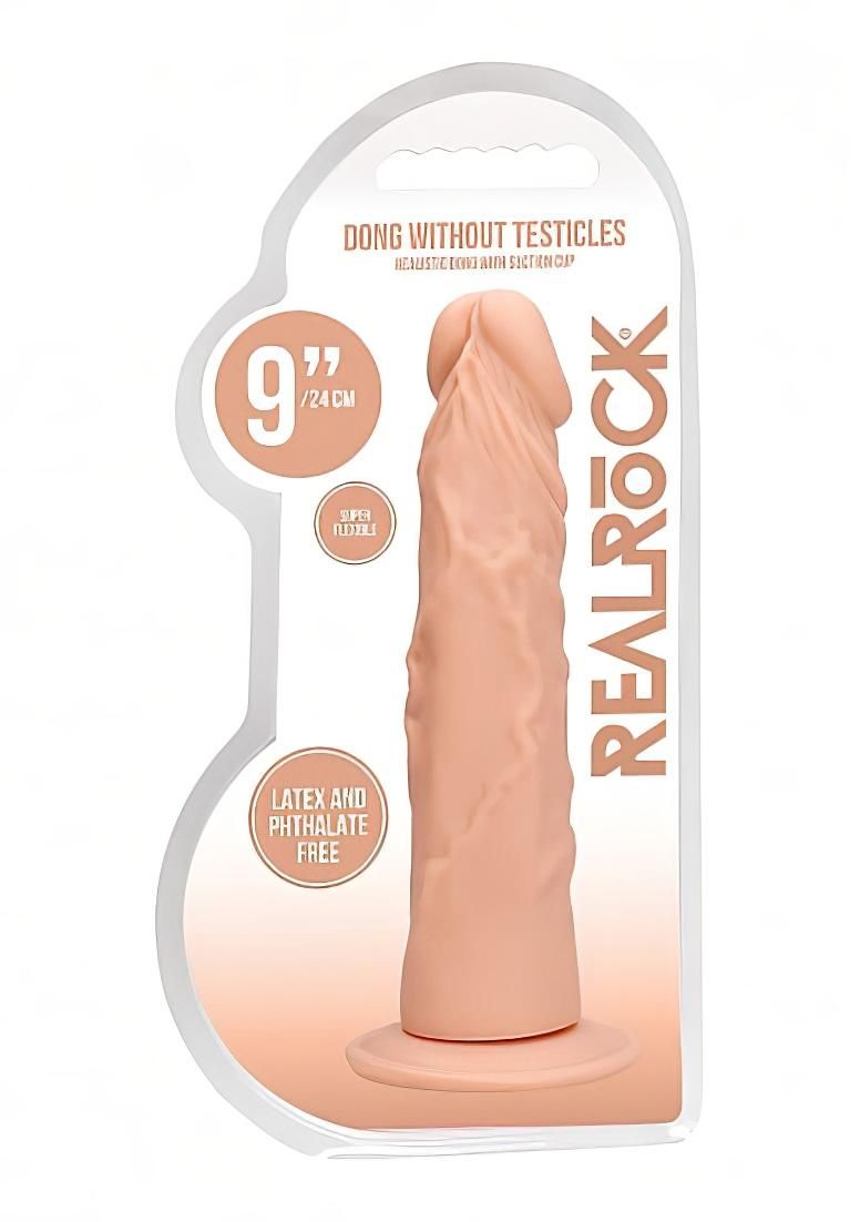 RealRock Dong 9 - élethű dildó (23cm) - natúr