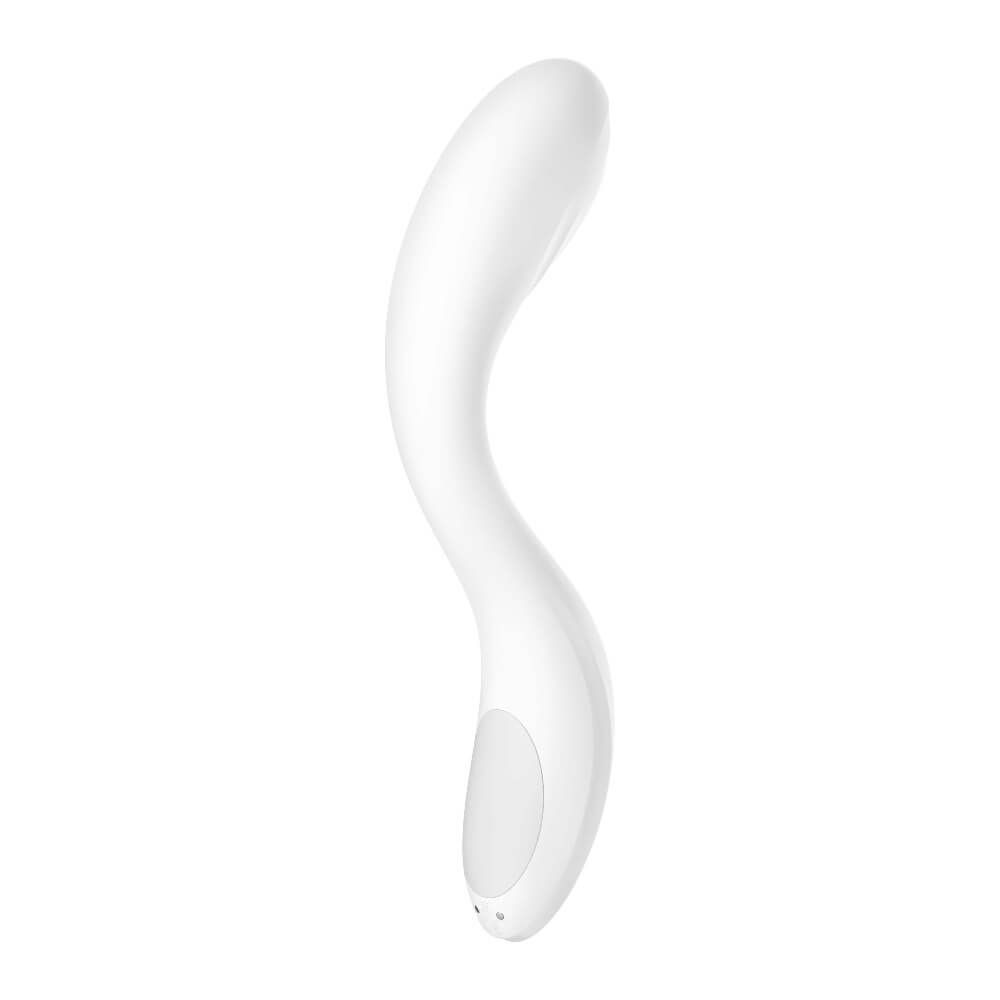 Satisfyer Rrrolling - akkus, mozgó golyós G-pont vibrátor (fehér)