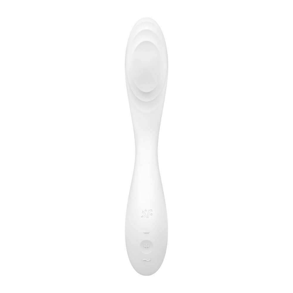 Satisfyer Rrrolling - akkus, mozgó golyós G-pont vibrátor (fehér)