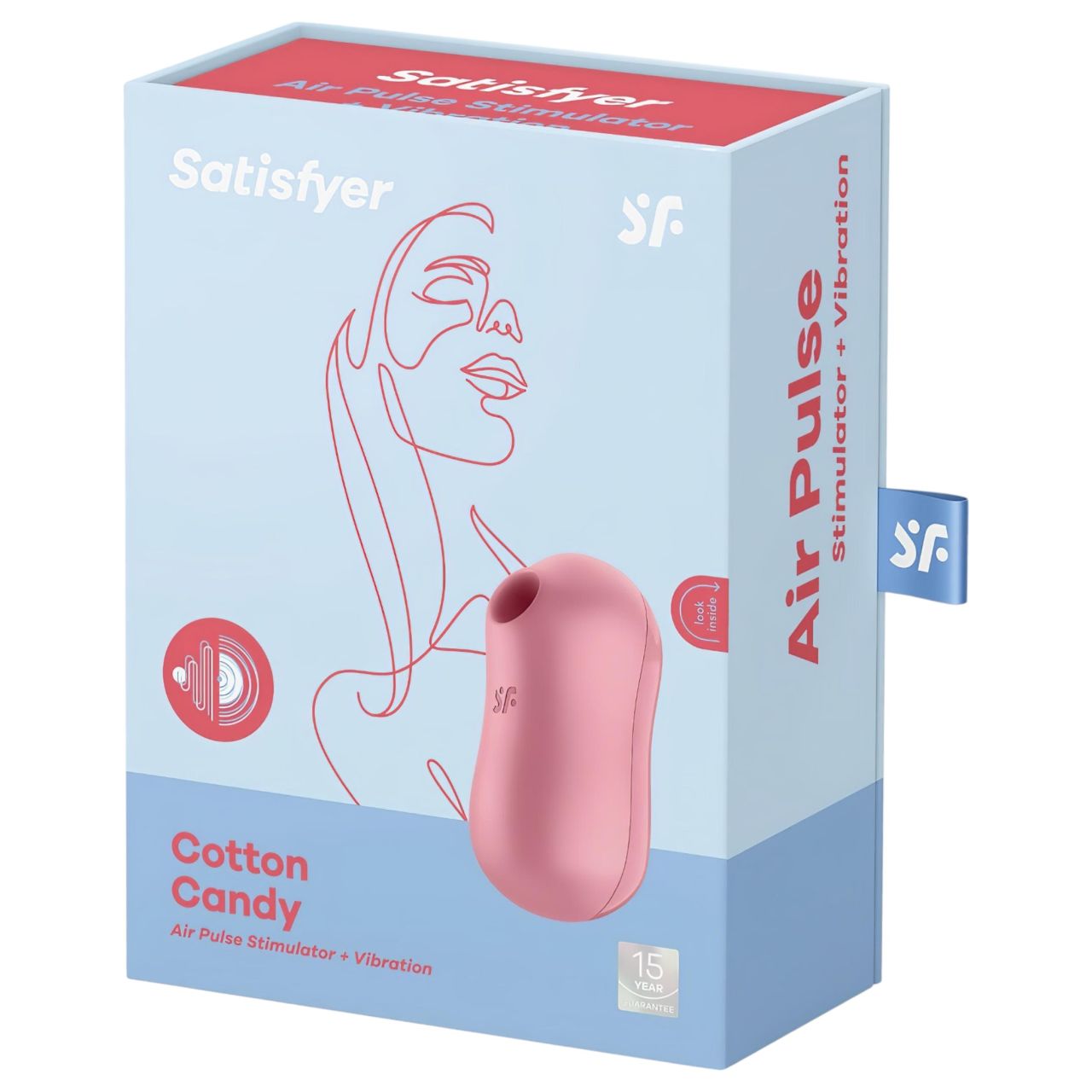 Satisfyer Cotton Candy - akkus léghullámos csiklóvibrátor (korall)