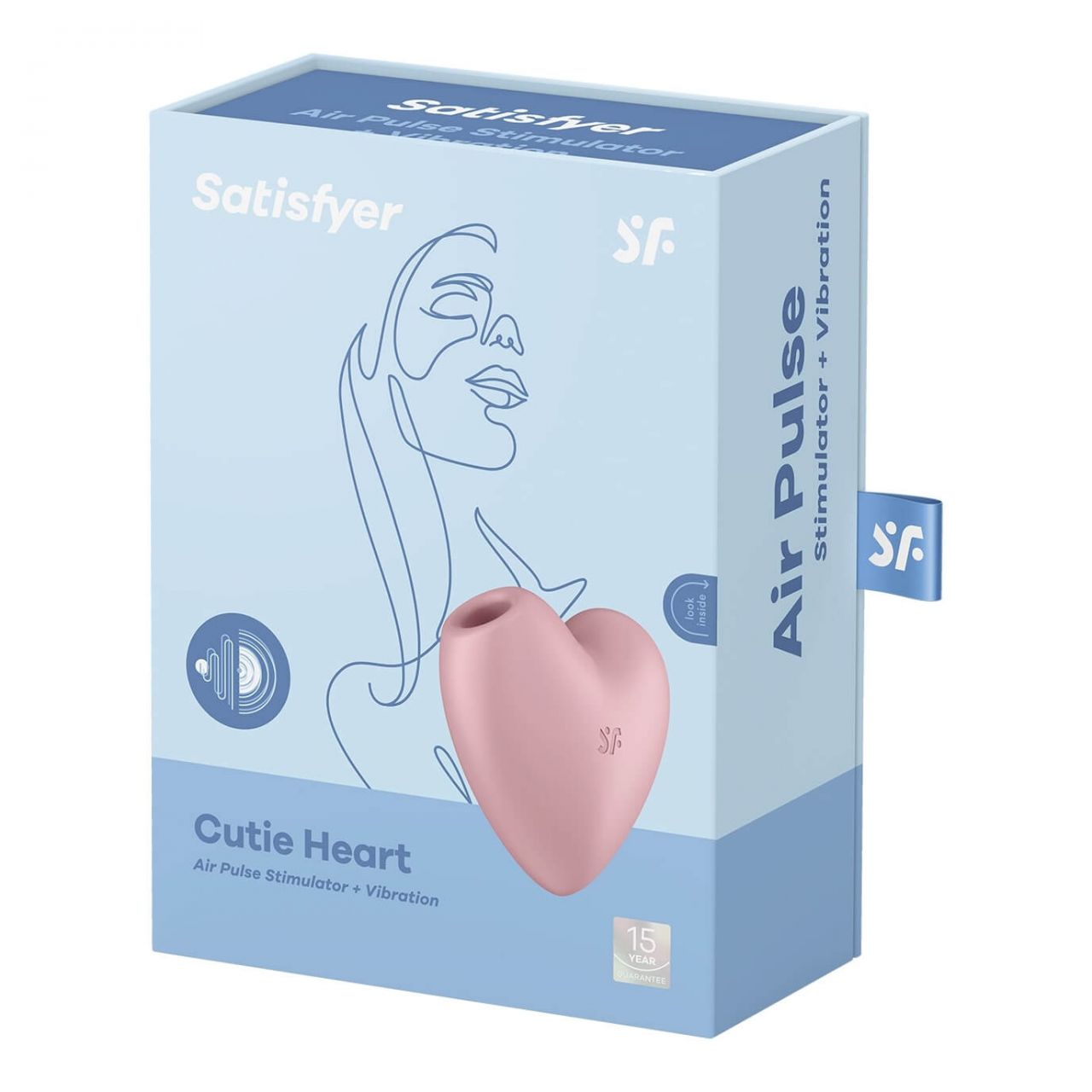 Satisfyer Cutie Heart - akkus léghullámos csiklóvibrátor (pink)