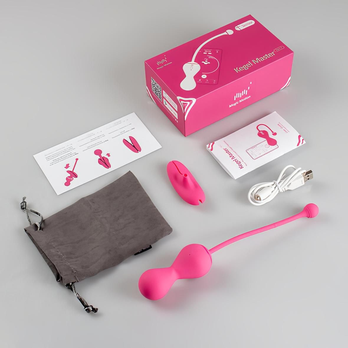 Magic Motion Kegel Master - Okos gésagolyó duó (lila)