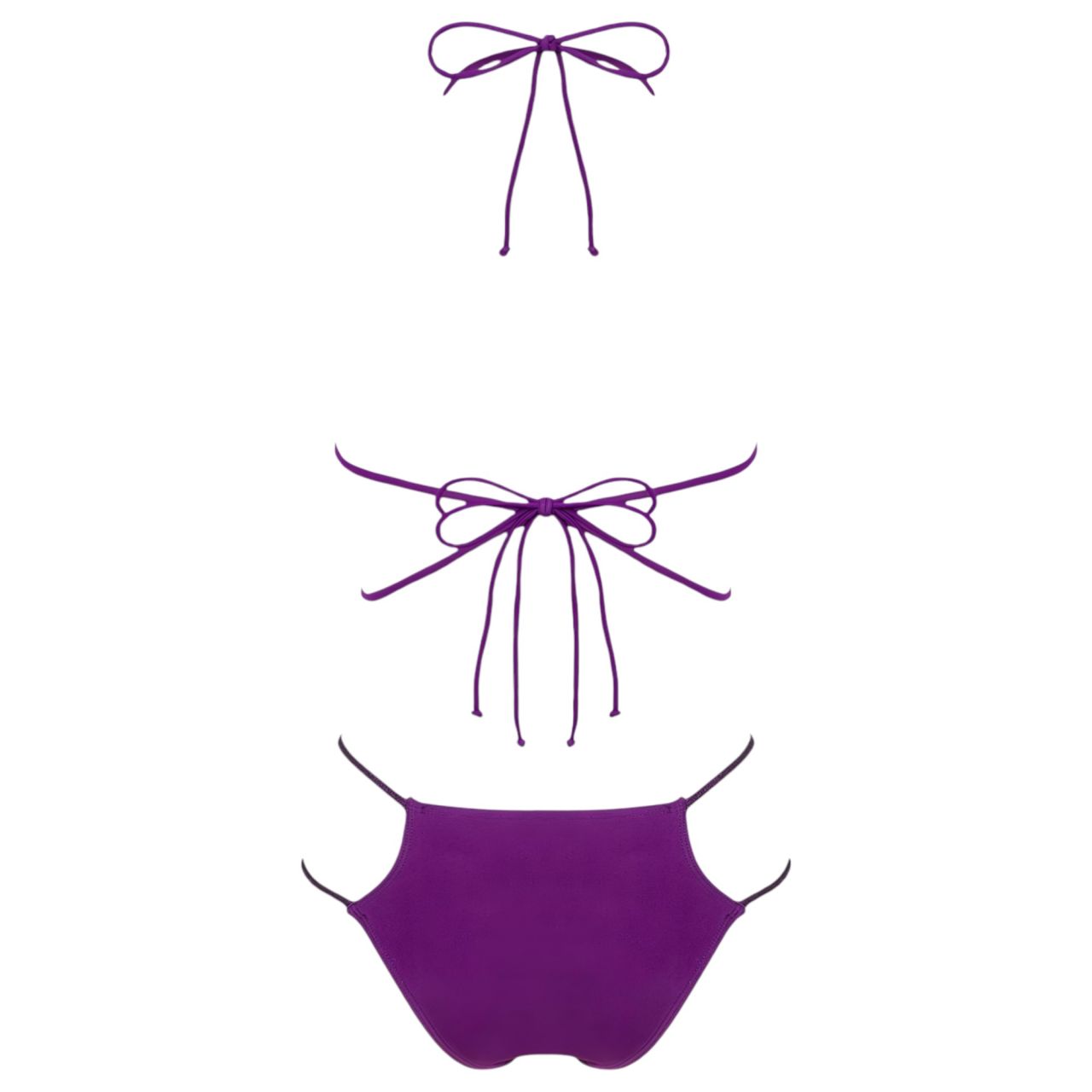 Obsessive Balitta - fényes, nyakpántos bikini (lila)